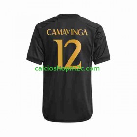 Real Madrid Eduardo Camavinga 12 Maglia Terza 2023/2024 Manica Corta
